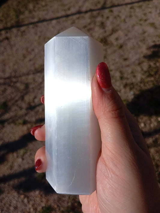 Obelisco di Selenite (Pulizia Energetica)