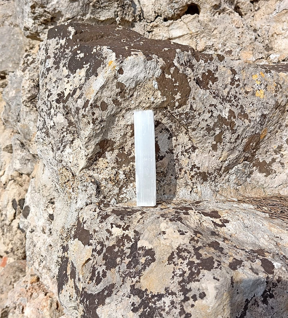 Bacchetta grezza Selenite (Pulizia Energetica)