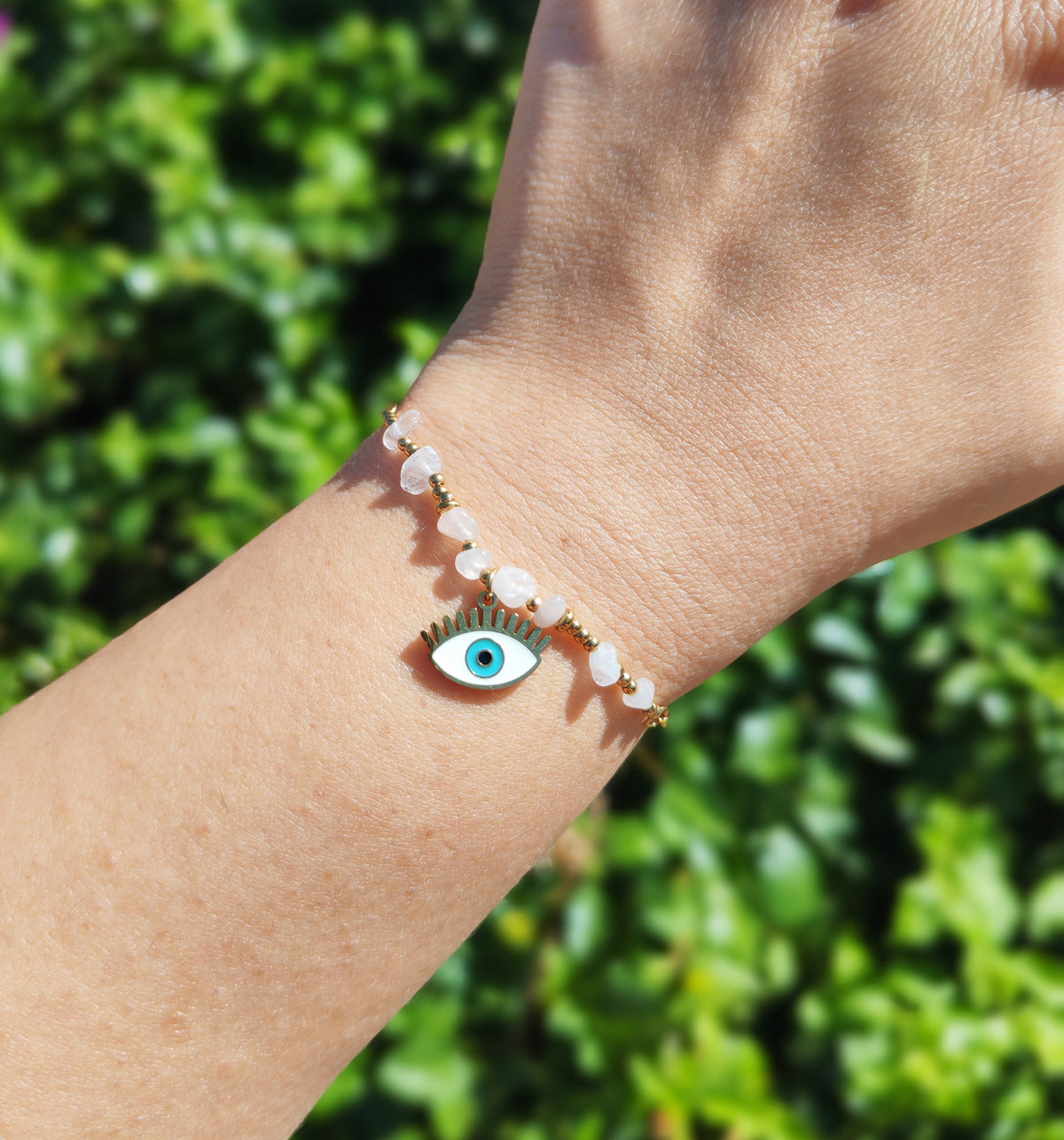 Quarzo Rosa Bracciale di Protezione