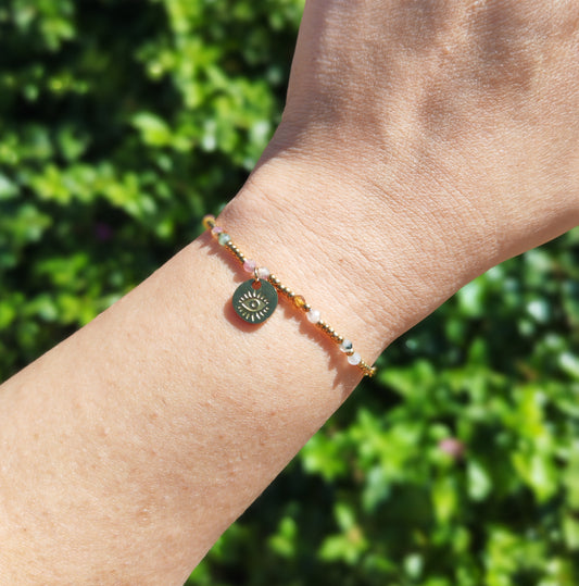 Tormalina Multicolore Bracciale di Protezione
