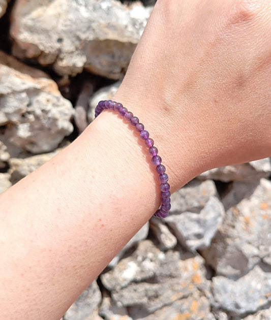 Bracciale Ametista 4mm