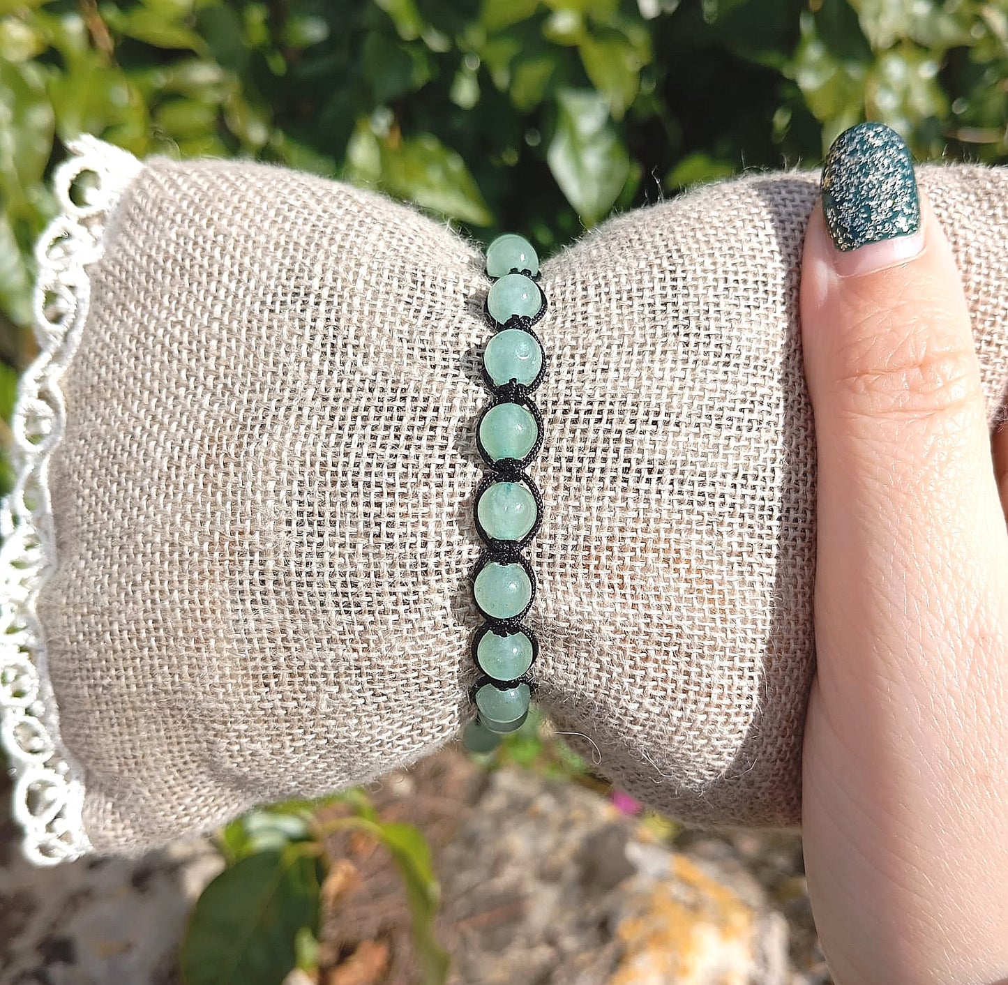 Bracciale Tibetano Avventurina Verde