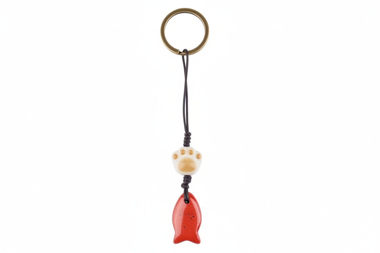 Charm Pesce Diaspro Rosso (Radicamento ed Energia Vitale)