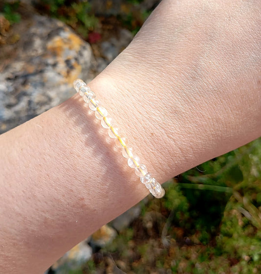 Bracciale Citrino naturale 4mm