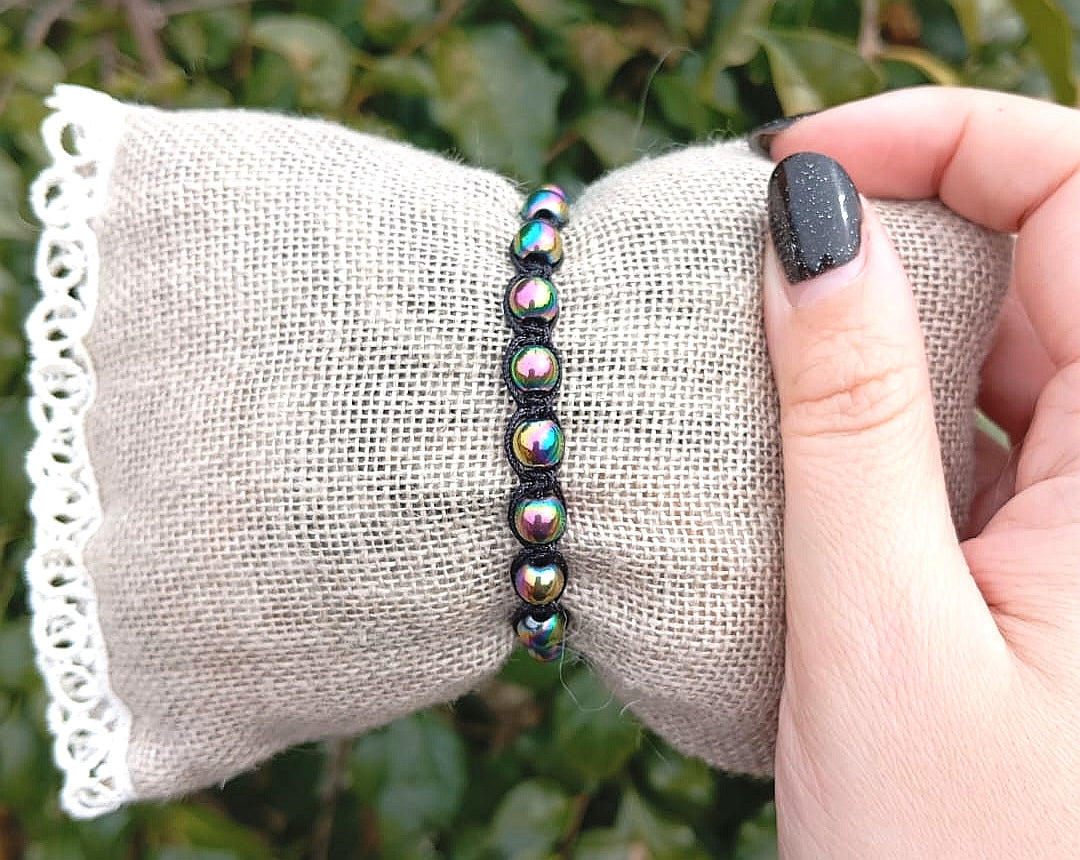 Bracciale Tibetano Ematite Rainbow