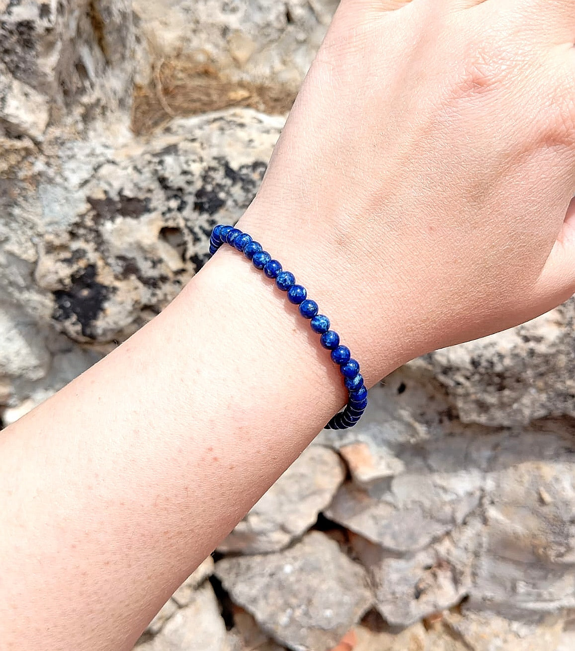 Bracciale Lapislazzuli 4mm