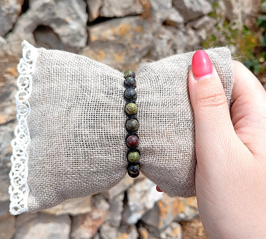 Bracciale Tibetano Diaspro Sangue di Drago