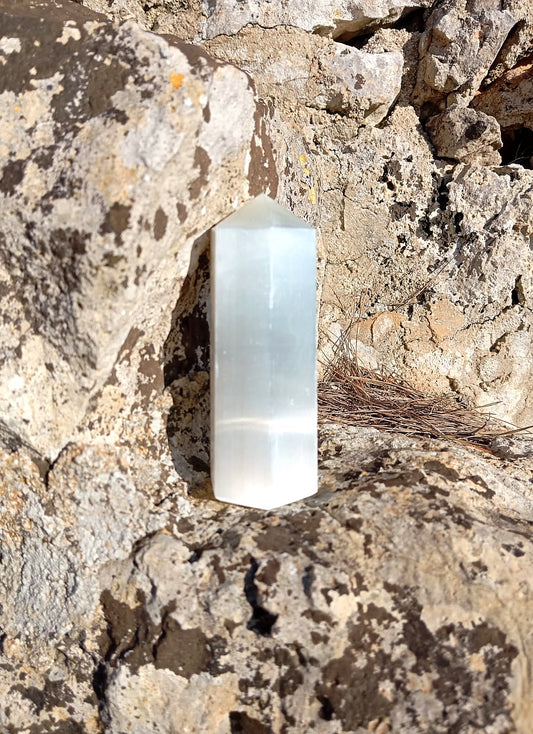 Obelisco di Selenite (Pulizia Energetica)