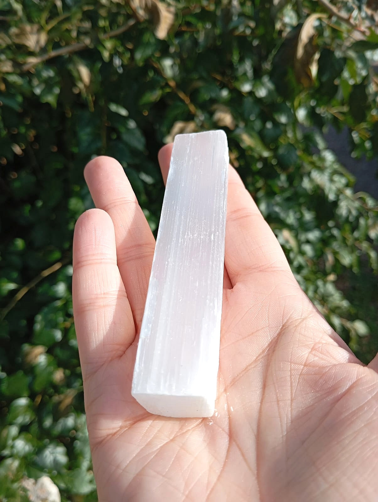 Bacchetta grezza Selenite (Pulizia Energetica)