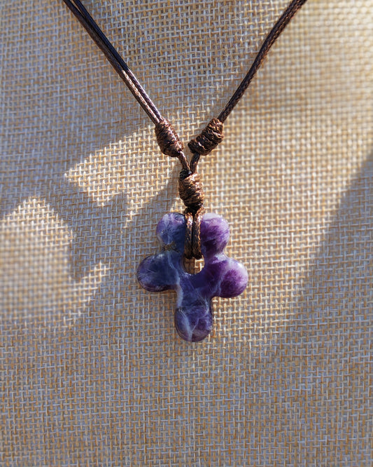 Collana Fiore Ametista (Chiarezza Mentale e Intuizione)