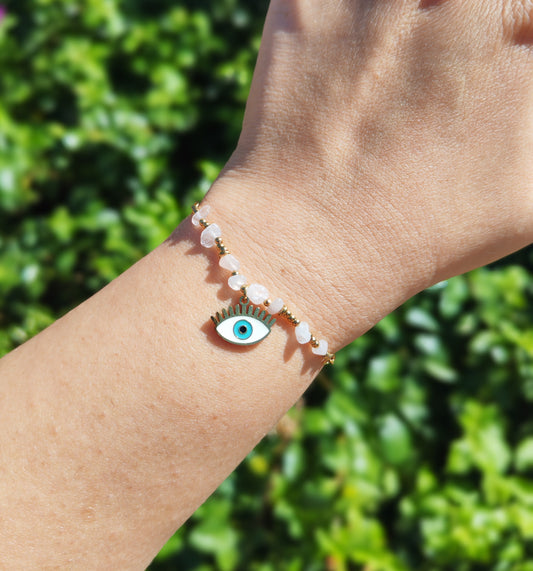 Quarzo Rosa Bracciale di Protezione