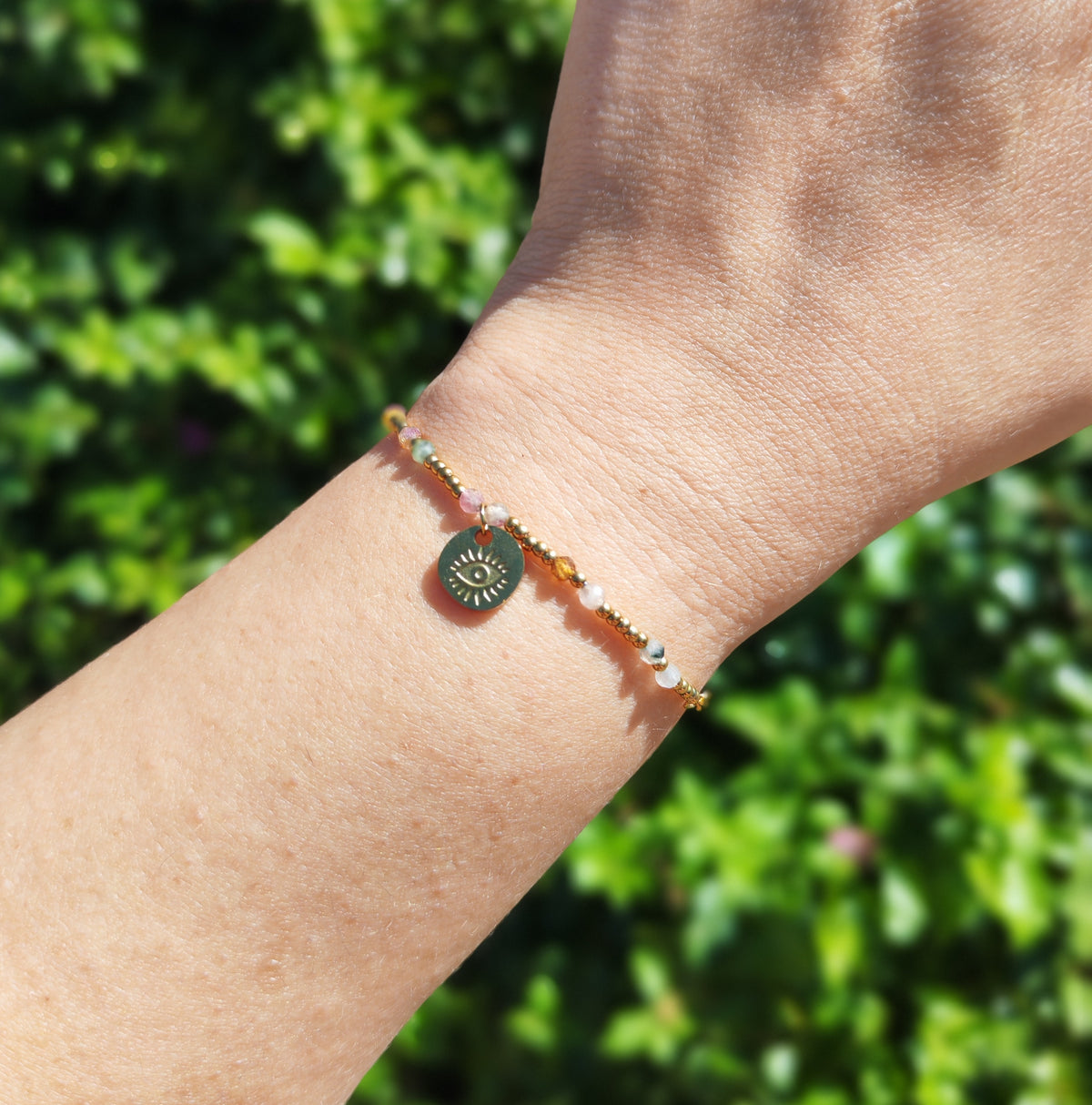 Tormalina Multicolore Bracciale di Protezione