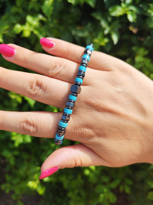 Bracciale Ematite & Turchenite (Misura large)