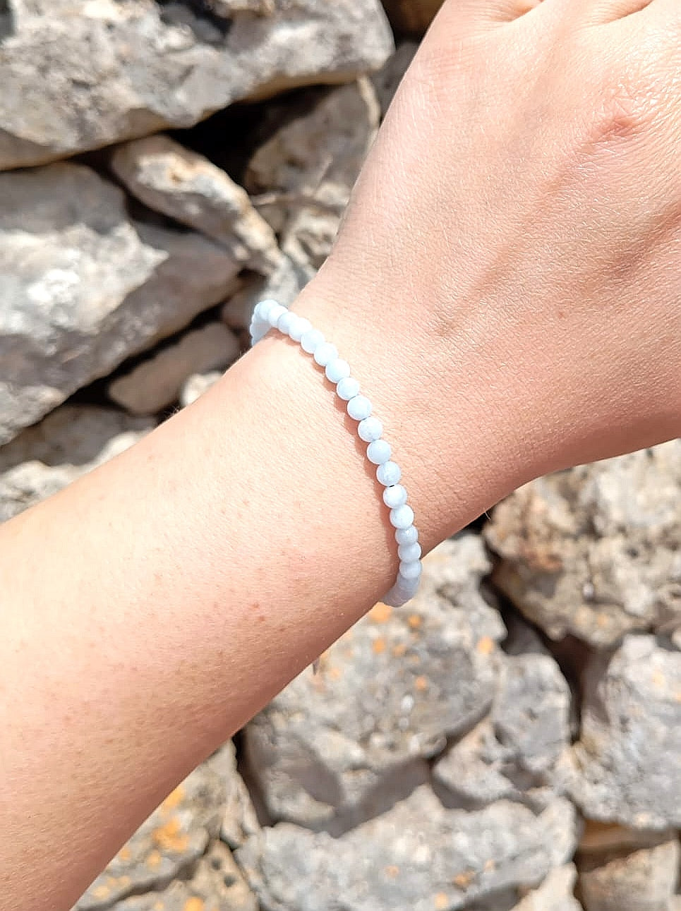 Bracciale Acquamarina 4mm