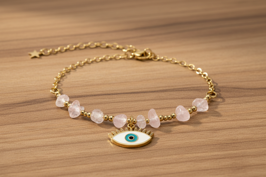 Quarzo Rosa Bracciale di Protezione