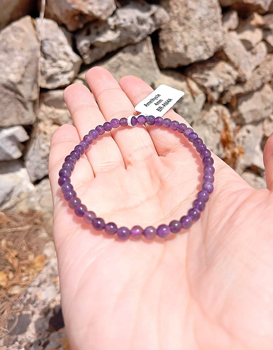 Bracciale Ametista 4mm