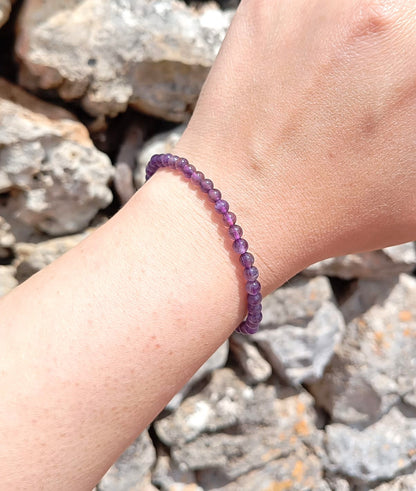 Bracciale Ametista 4mm