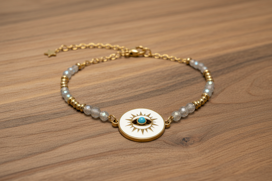Bracciale Medaglione di Protezione Labradorite