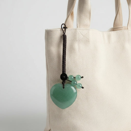 Charm Cuore Avventurina Verde (Fortuna e Guarigione)