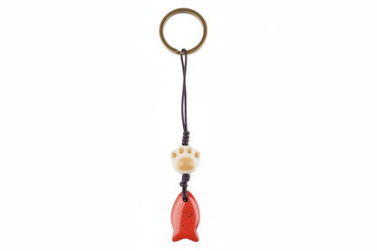 Charm Pesce Diaspro Rosso (Radicamento ed Energia Vitale)