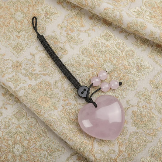 Charm Cuore Quarzo Rosa (Amore Incondizionato)