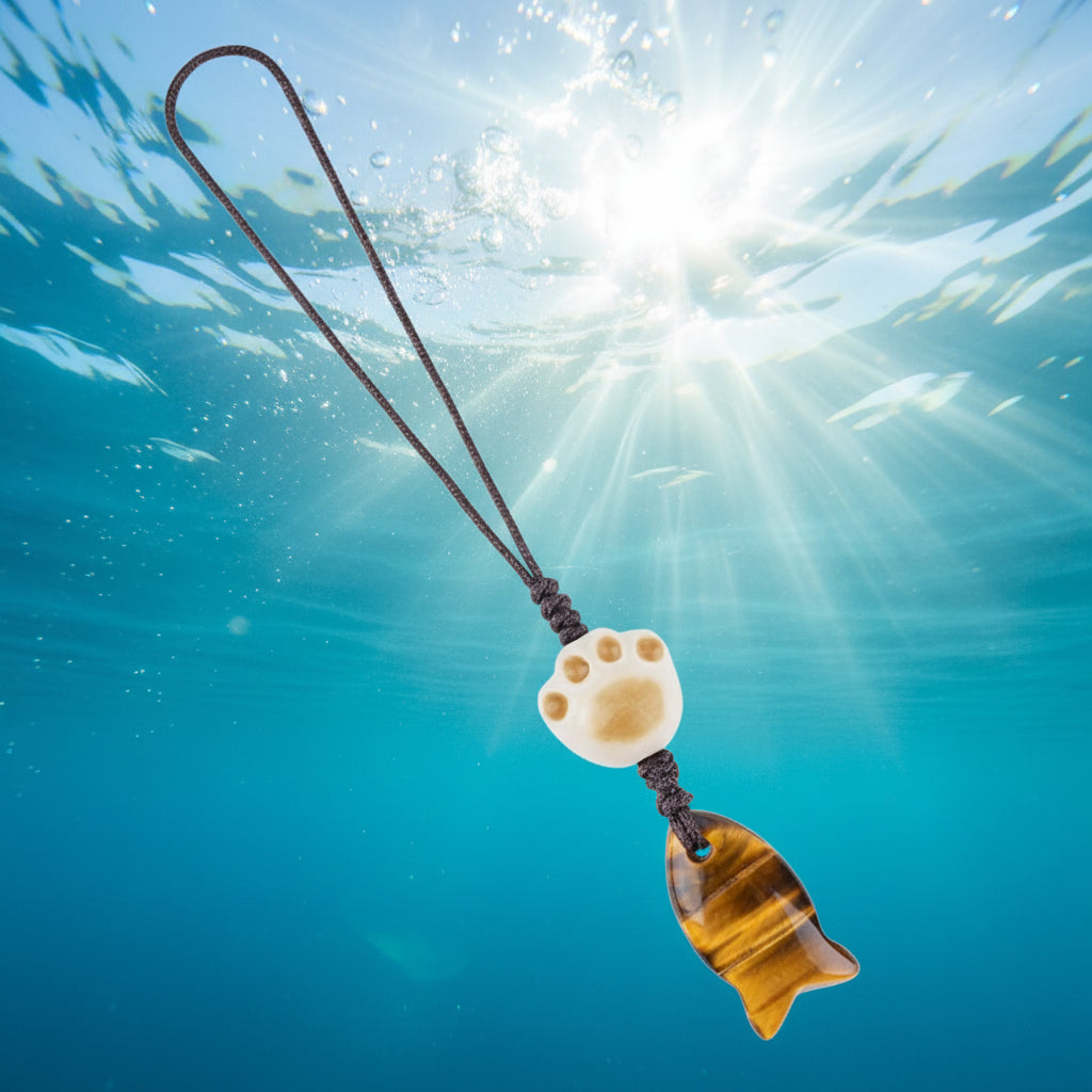 Charm Pesce Occhio di Tigre (Coraggio e Chiarezza)