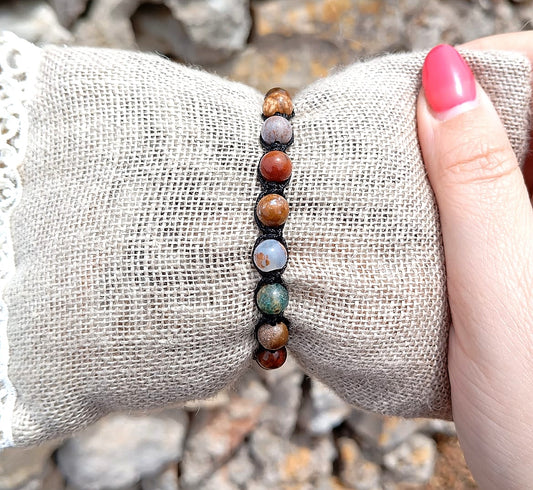 Bracciale Tibetano Diaspro Oceano