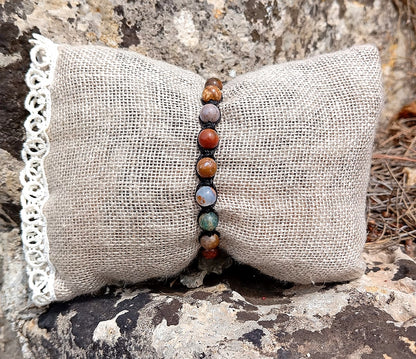 Bracciale Tibetano Diaspro Oceano