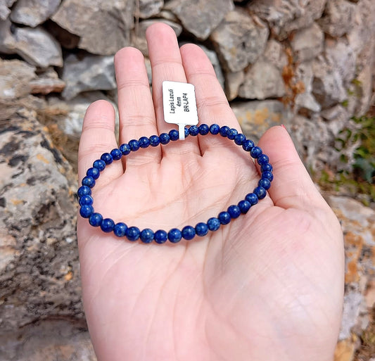 Bracciale Lapislazzuli 4mm
