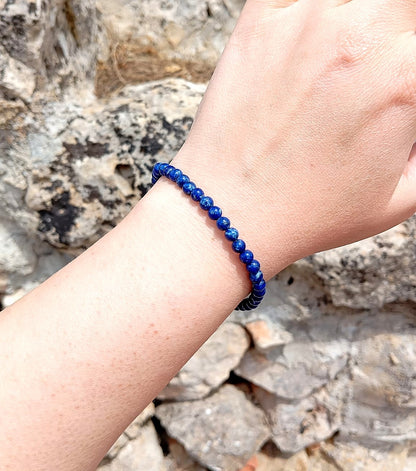 Bracciale Lapislazzuli 4mm