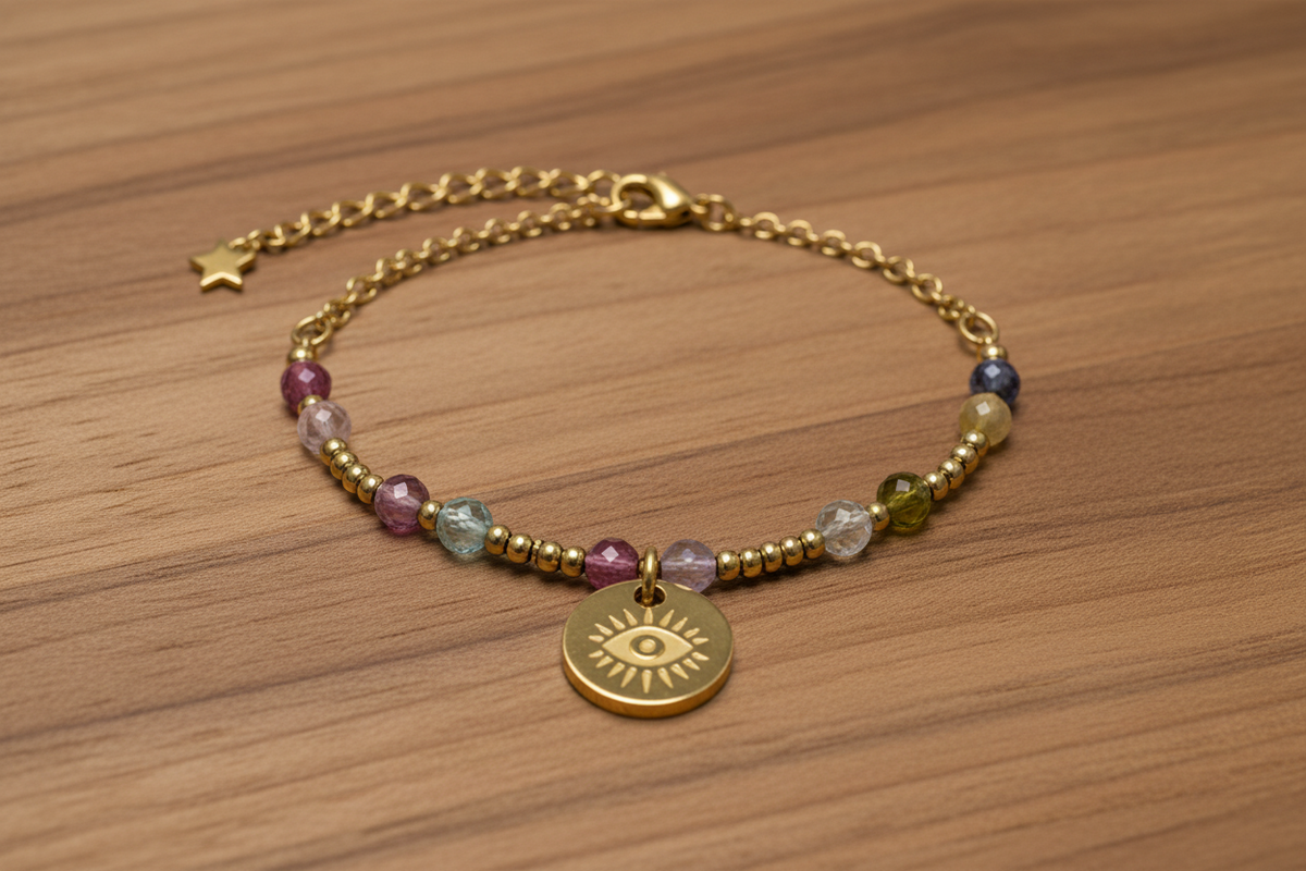 Tormalina Multicolore Bracciale di Protezione