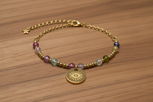 Tormalina Multicolore Bracciale di Protezione