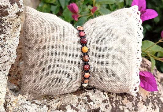 Bracciale Tibetano Diaspro Mokaite