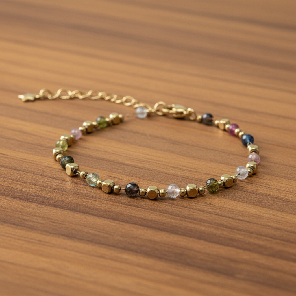 Tormalina Multicolore Bracciale Elegance