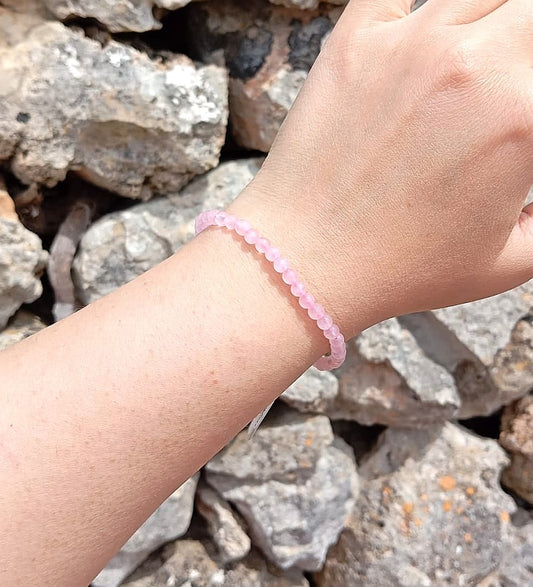 Bracciale Quarzo Rosa