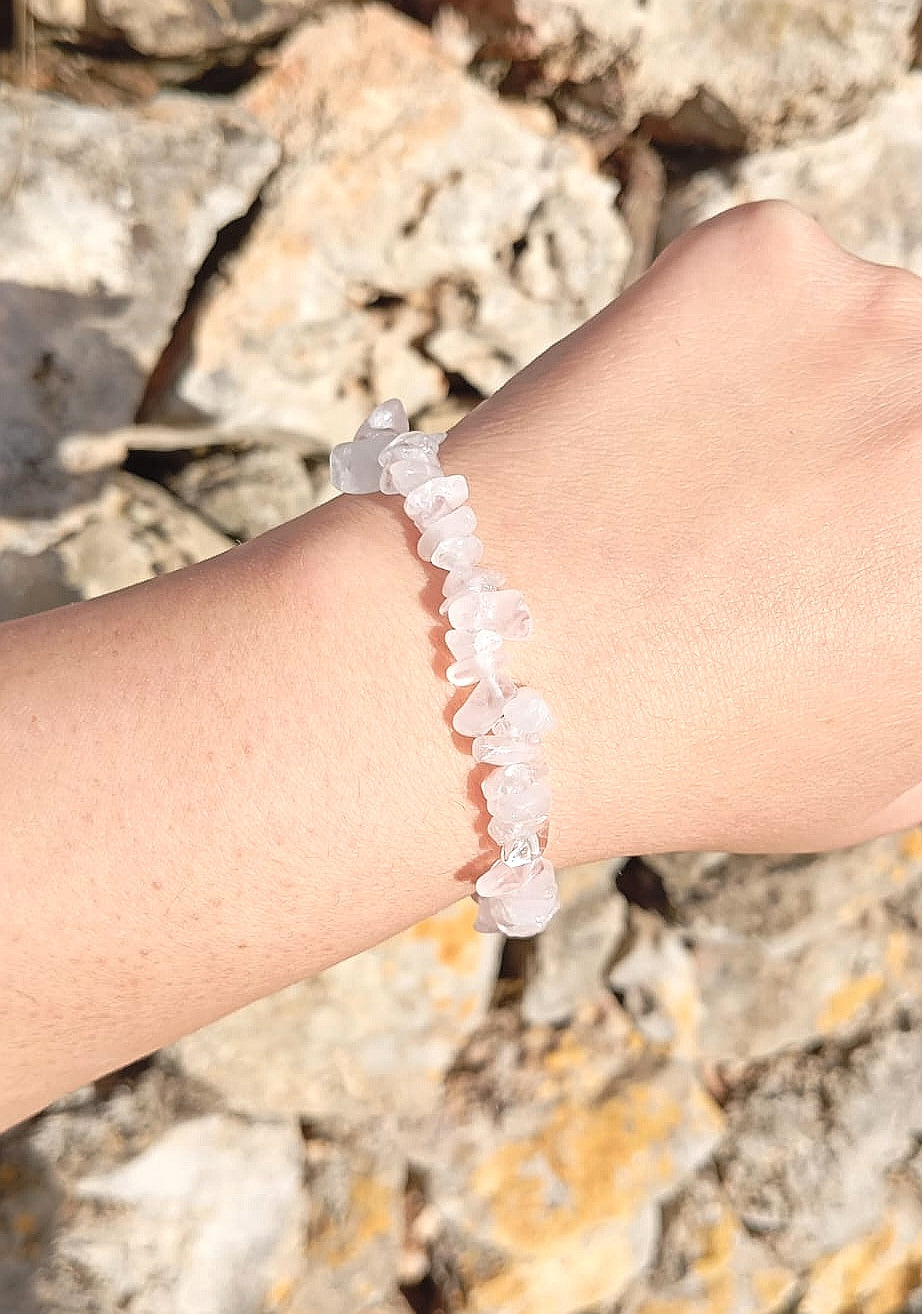 Bracciale Quarzo Rosa