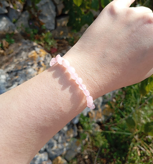 Bracciale Quarzo Rosa