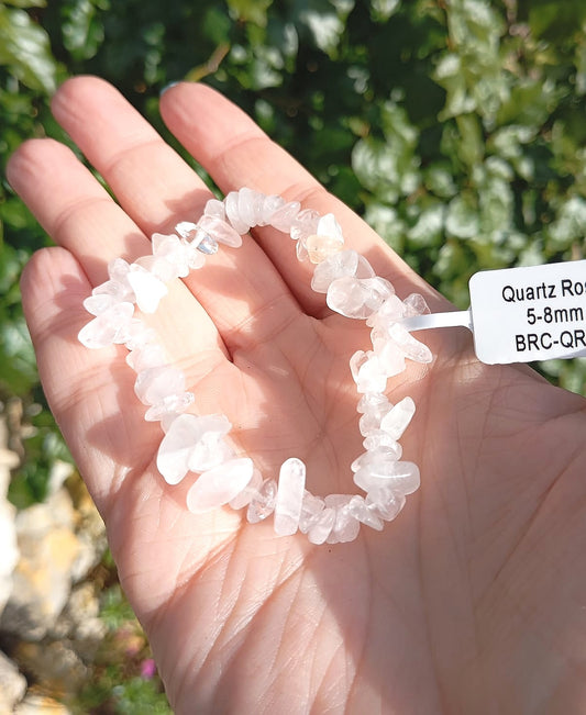 Bracciale Quarzo Rosa