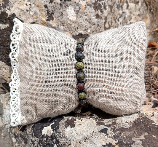 Bracciale Tibetano Diaspro Sangue di Drago