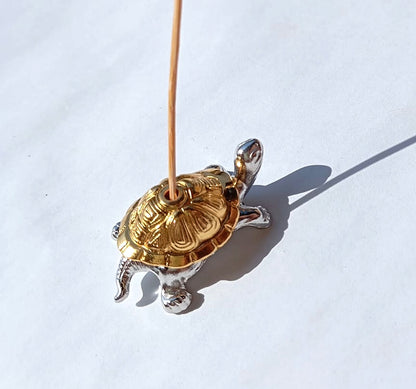 Portaincenso Tartarughina Oro Argento