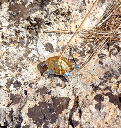 Portaincenso Tartarughina Oro Argento