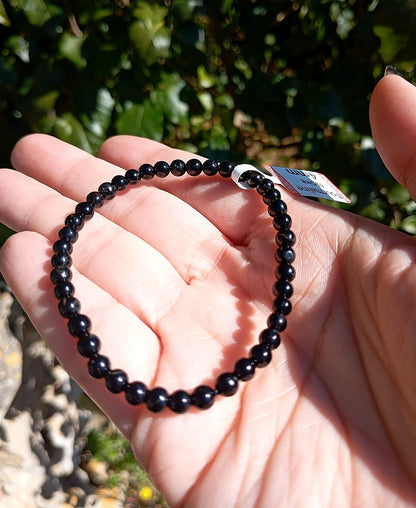 Bracciale Tormalina Nera 4mm